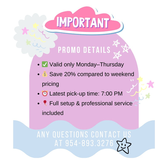 WEEKDAY PROMO (MOND-THURS) | Pink Bounce House | 13x13ft | All ages