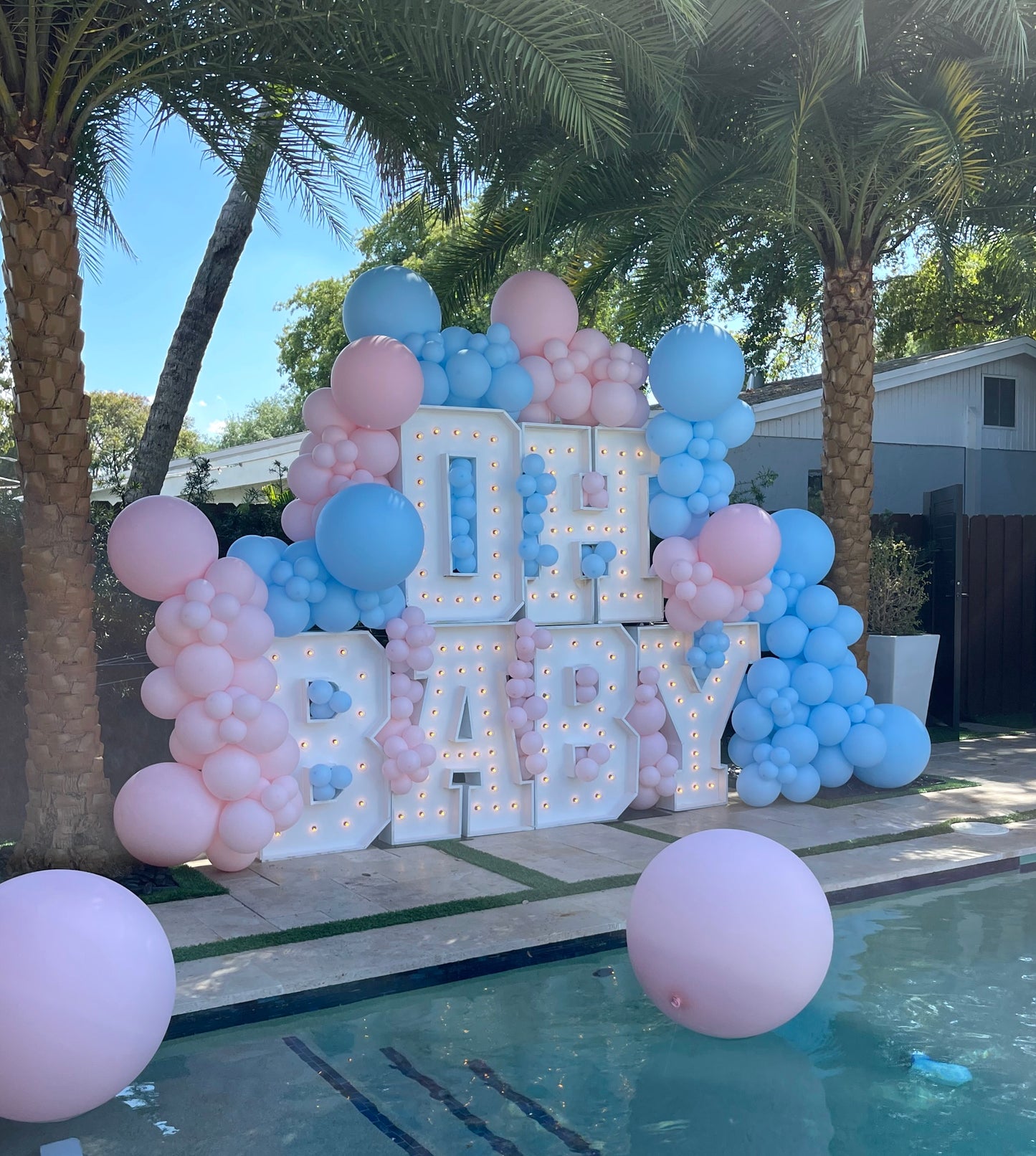OH BABY Marquee Letters