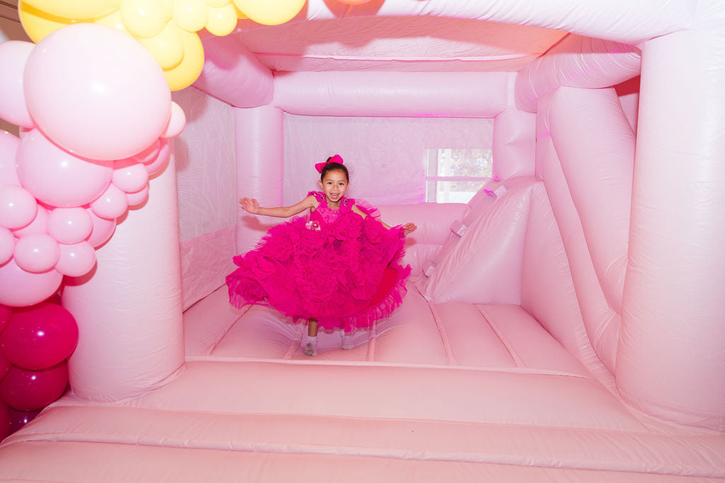 Pink Bounce House with slide | 16x14ft | All ages