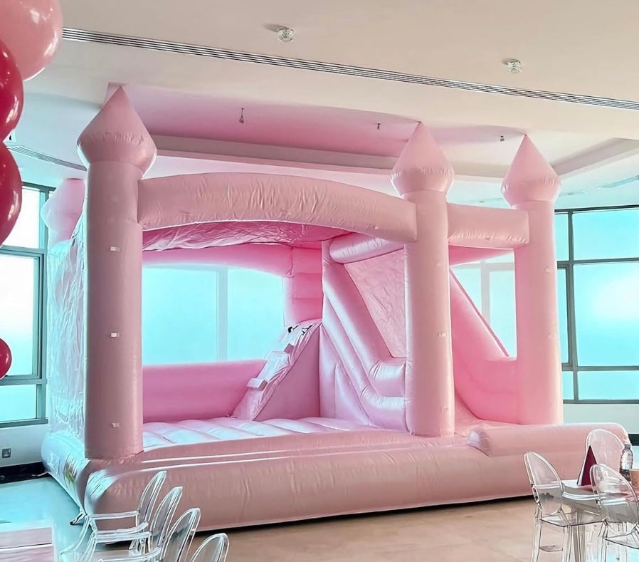 Pink Bounce House with slide | 16x14ft | All ages
