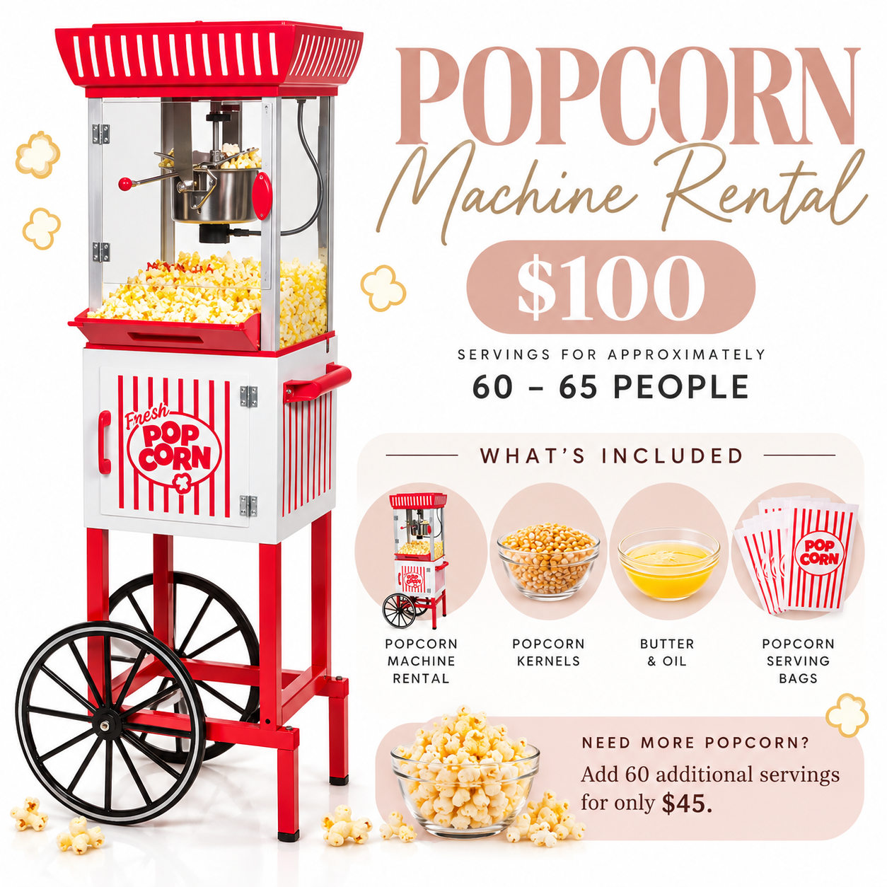 Popcorn Machine - Rental