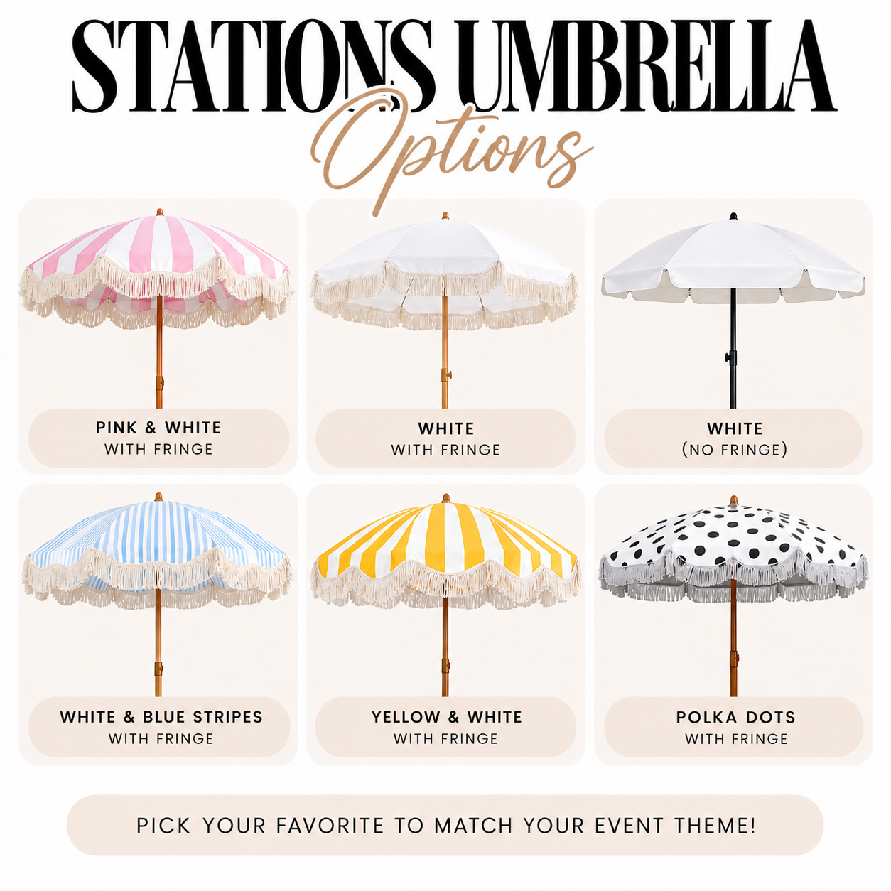 Luxury Sweet Station with Attendant ✨ Pick Any 2 🍿🍭🍧