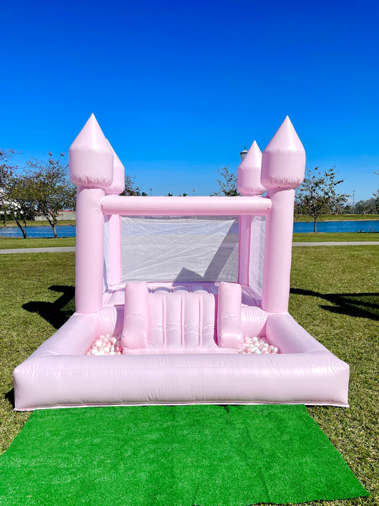 Pink Bounce House with Ball Pit attached | 10x13ft | For kids up to 10 years