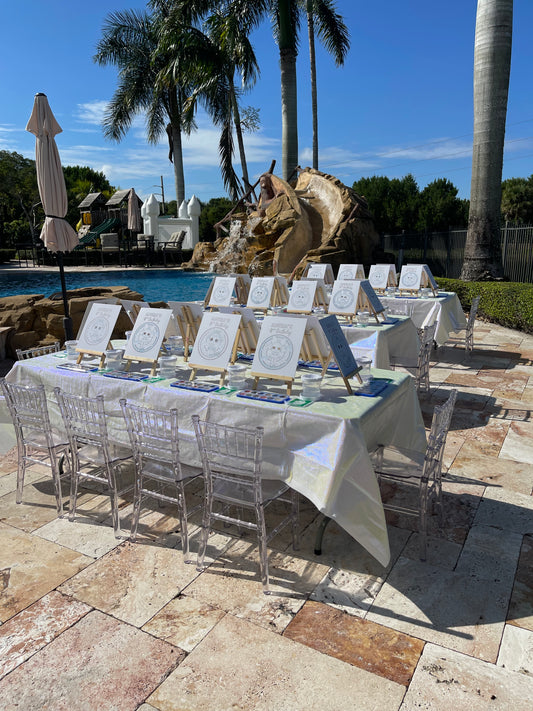 Clear kids chairs & kids table