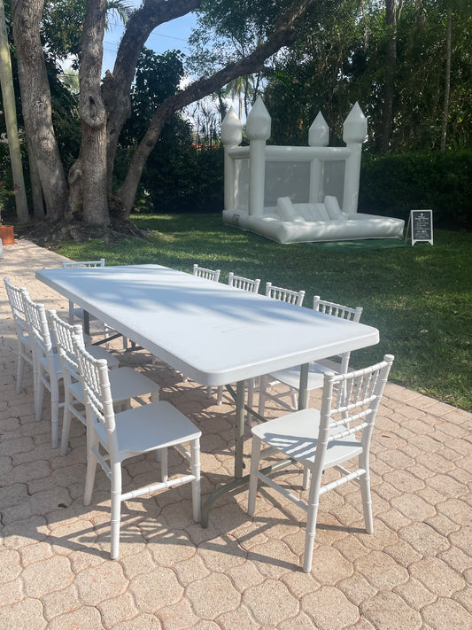 White kids chairs & kids table