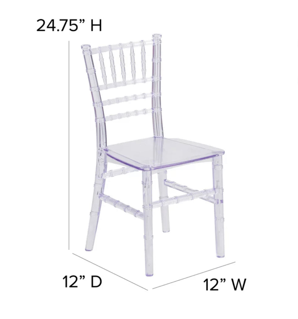 Clear kids chairs & kids table