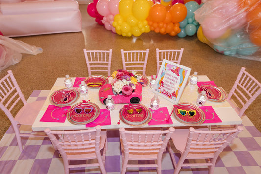 White Luxury Picnic Table - rental - add-on only