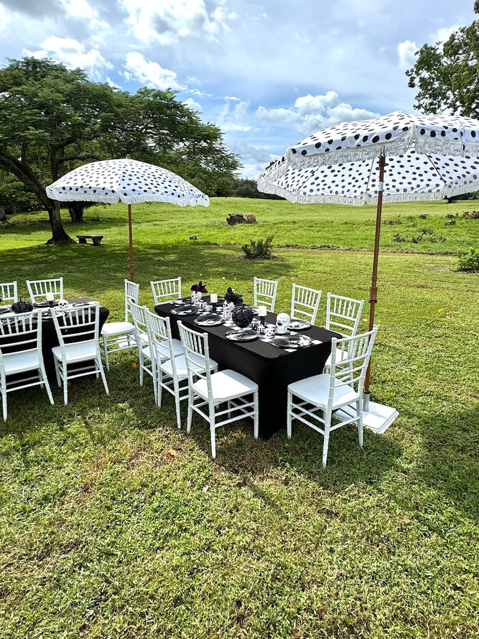 Polka dots umbrella - rental - add-on only