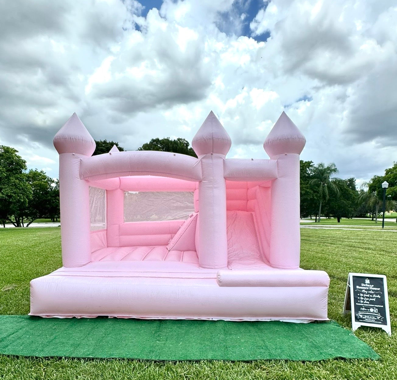 Pink Bounce House with slide | 16x14ft | All ages