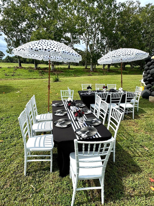 Polka dots umbrella - rental - add-on only