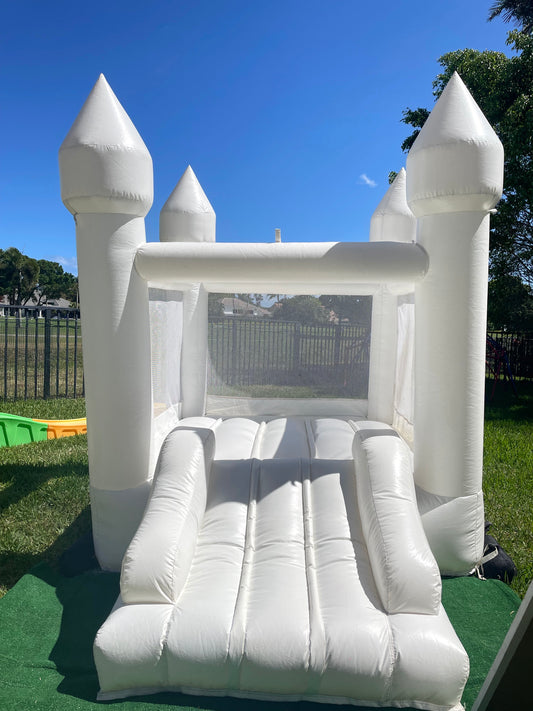 Toddlers White Bounce House | 6x8ft | For kids up to 5 years