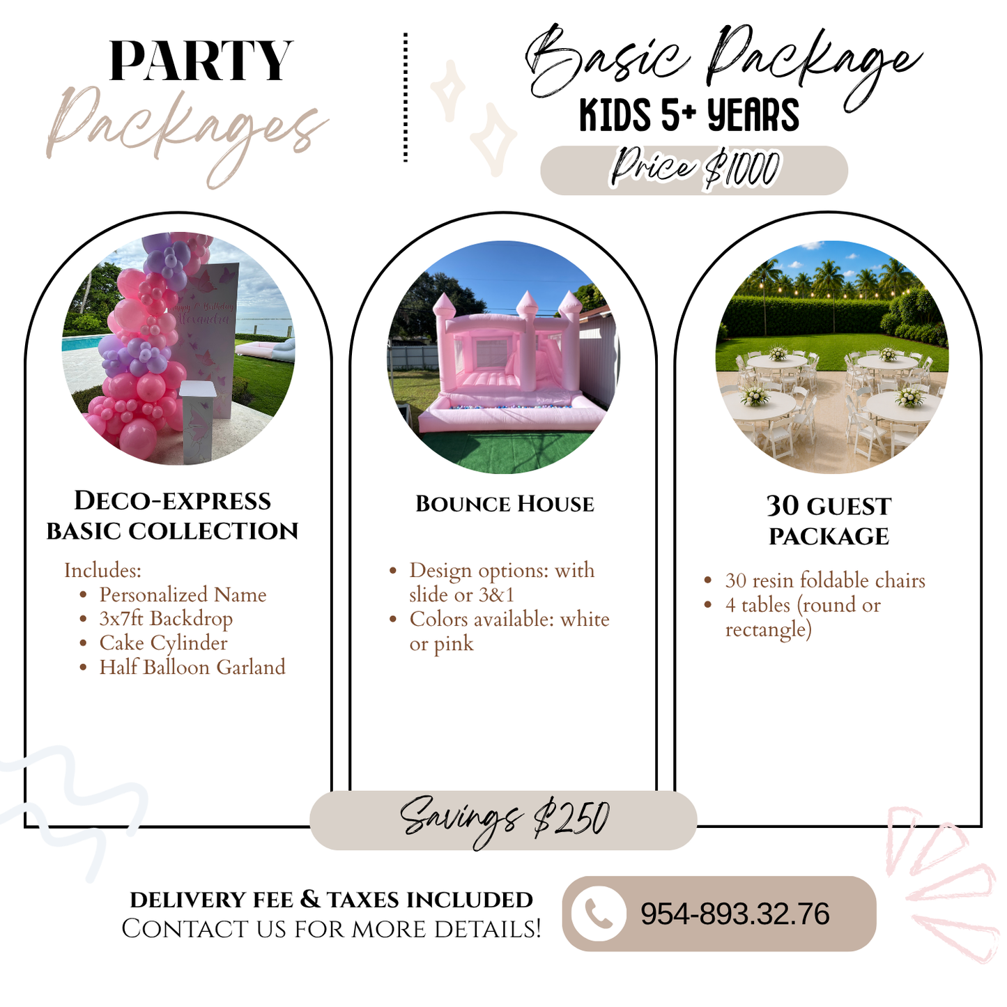 Party Packages - Kids 5+ years