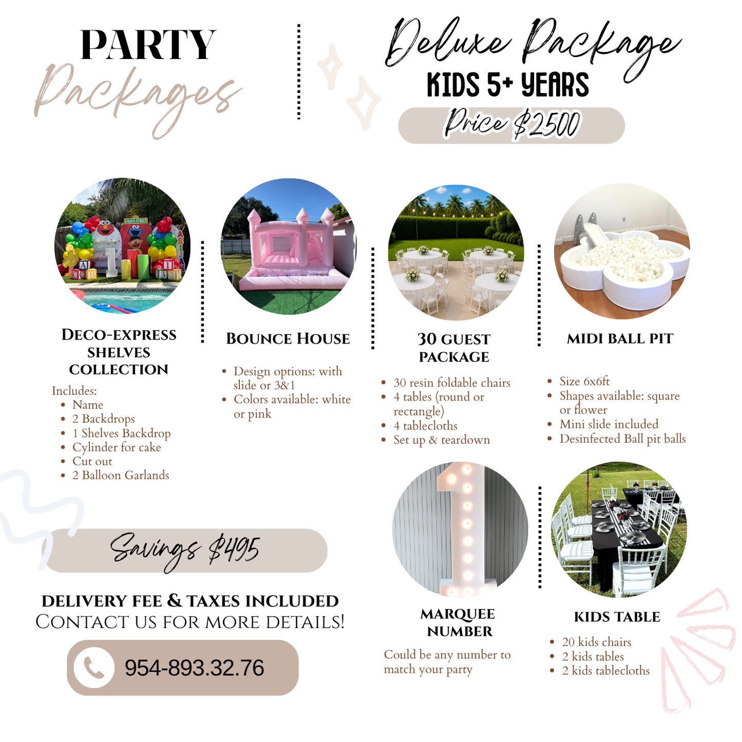 Party Packages - Kids 5+ years