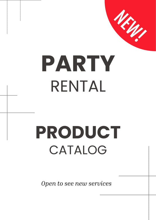 🎉 NEW SERVICES! Party Rental Catalog