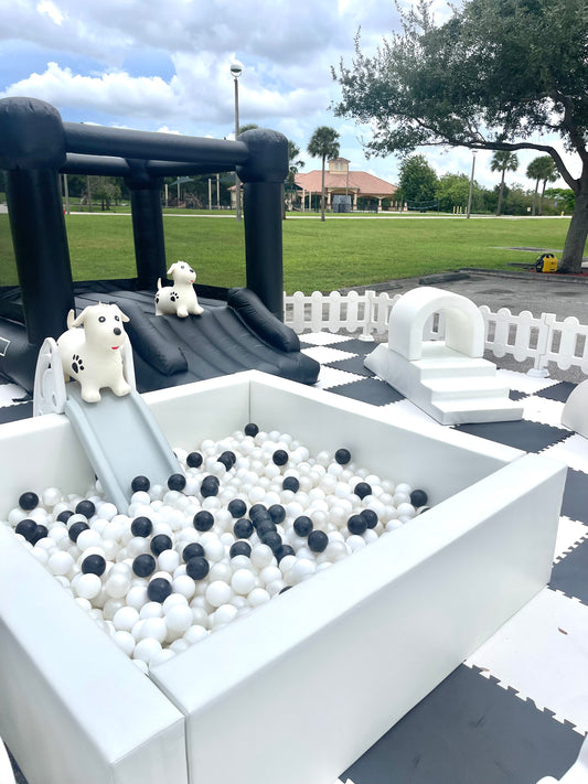 Luxury Soft Play | White & Black | Play area 18x25ft