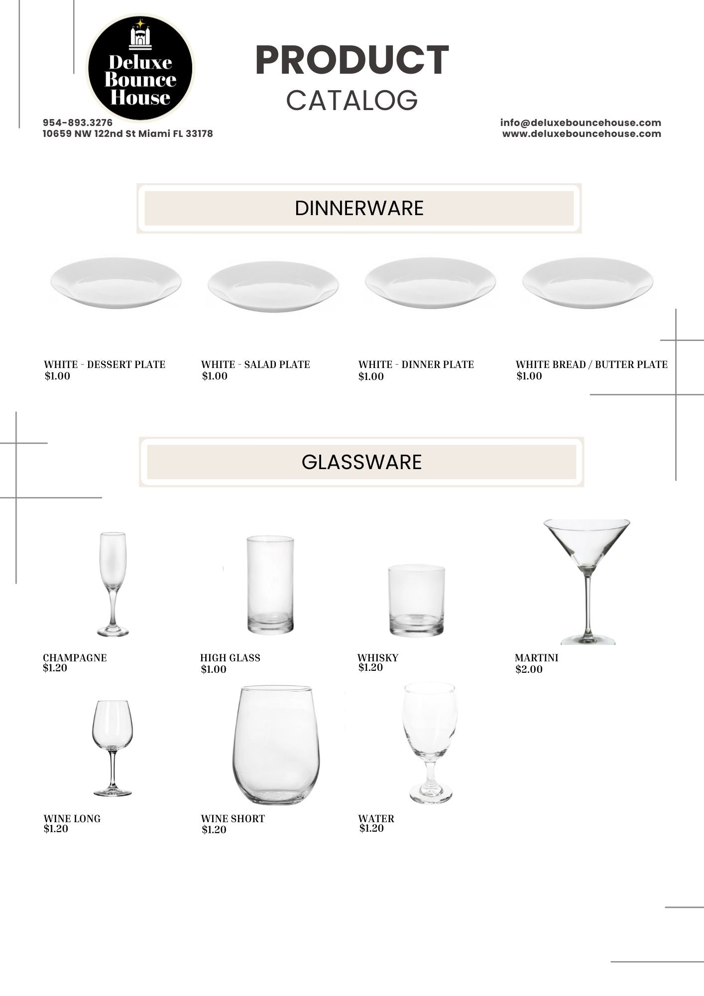 🎉 NEW SERVICES! Party Rental Catalog