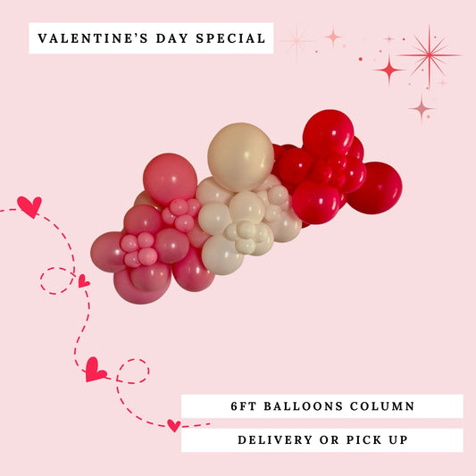 Valentine's Day - Balloons Garland (Grab & Go or Delivery)