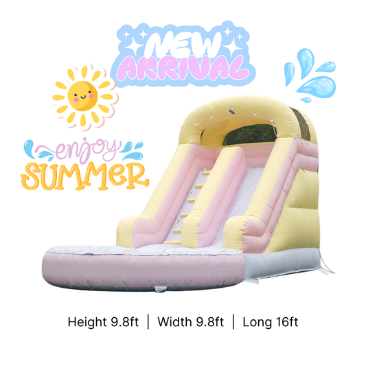 Pastel Water Slide | 9.8x16ft | For kids up to 8 years